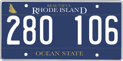 RI license plate 280106