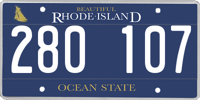 RI license plate 280107