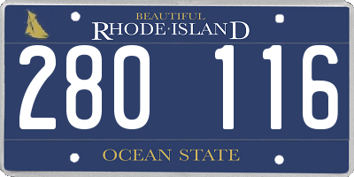 RI license plate 280116