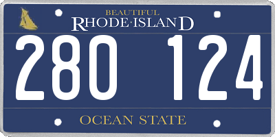 RI license plate 280124
