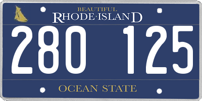 RI license plate 280125