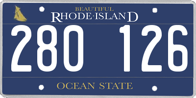 RI license plate 280126
