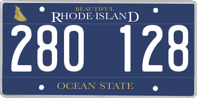 RI license plate 280128