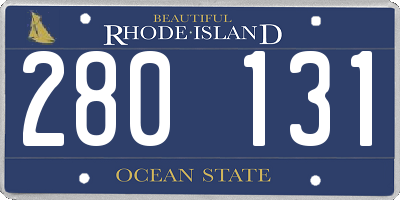 RI license plate 280131