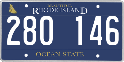 RI license plate 280146