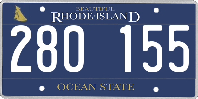 RI license plate 280155