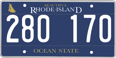 RI license plate 280170