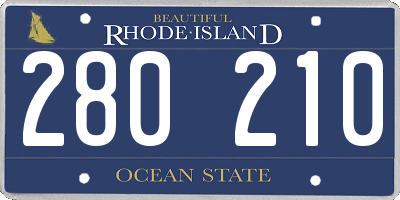 RI license plate 280210