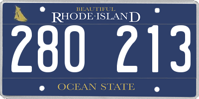 RI license plate 280213