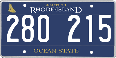 RI license plate 280215