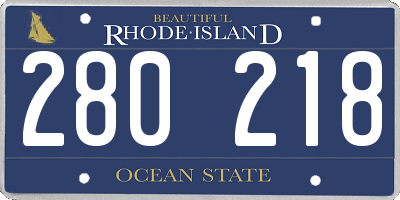 RI license plate 280218