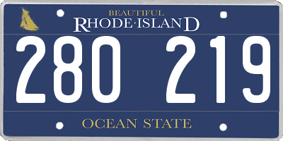 RI license plate 280219