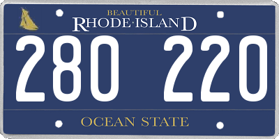 RI license plate 280220