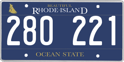 RI license plate 280221