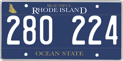 RI license plate 280224