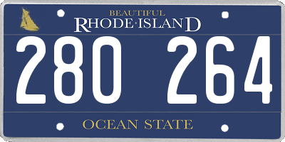 RI license plate 280264
