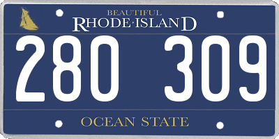 RI license plate 280309