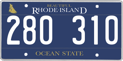 RI license plate 280310