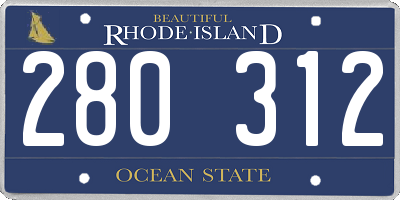 RI license plate 280312