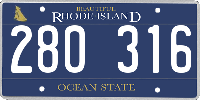 RI license plate 280316