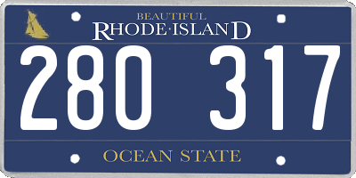 RI license plate 280317
