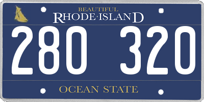RI license plate 280320