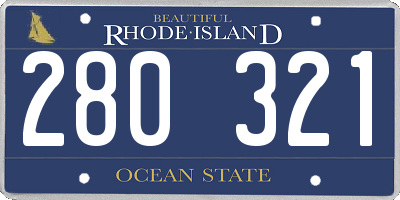 RI license plate 280321