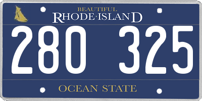 RI license plate 280325