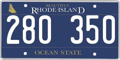 RI license plate 280350