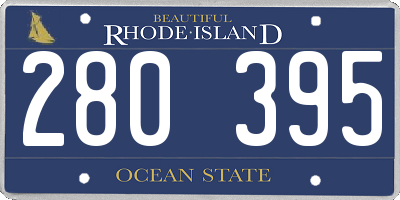 RI license plate 280395
