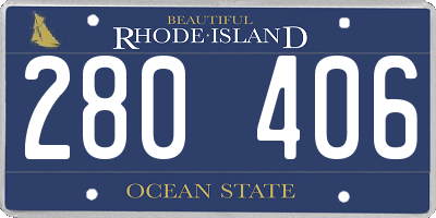 RI license plate 280406