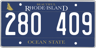 RI license plate 280409