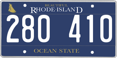 RI license plate 280410
