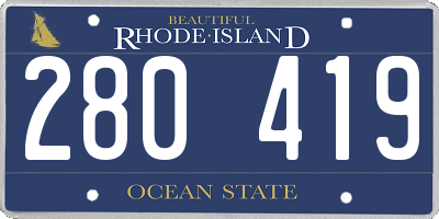 RI license plate 280419