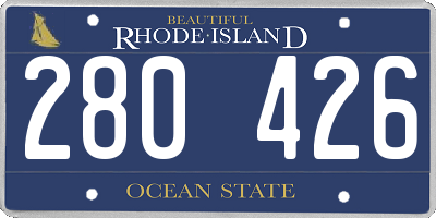 RI license plate 280426