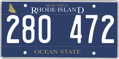 RI license plate 280472