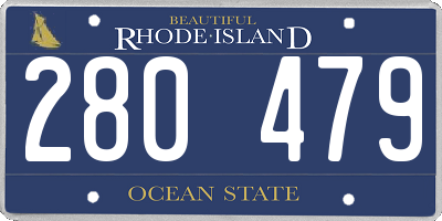 RI license plate 280479