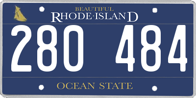 RI license plate 280484