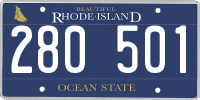 RI license plate 280501