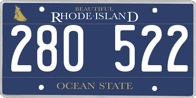 RI license plate 280522