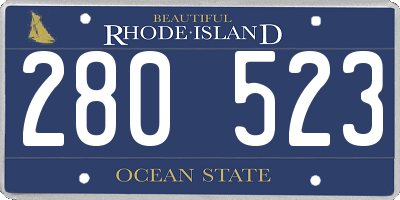 RI license plate 280523
