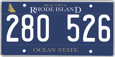 RI license plate 280526