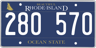 RI license plate 280570