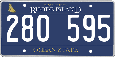 RI license plate 280595