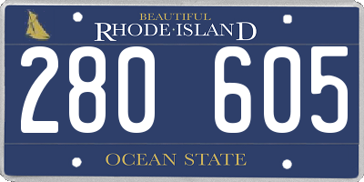 RI license plate 280605