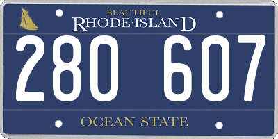 RI license plate 280607
