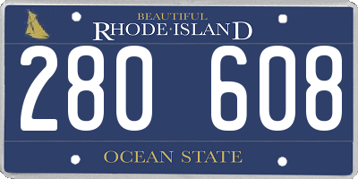 RI license plate 280608