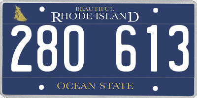 RI license plate 280613