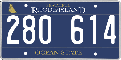 RI license plate 280614