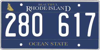 RI license plate 280617